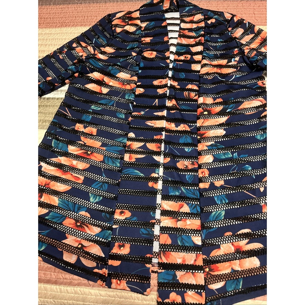 Chances R Floral Transparent Shirt Dress Multicolor S